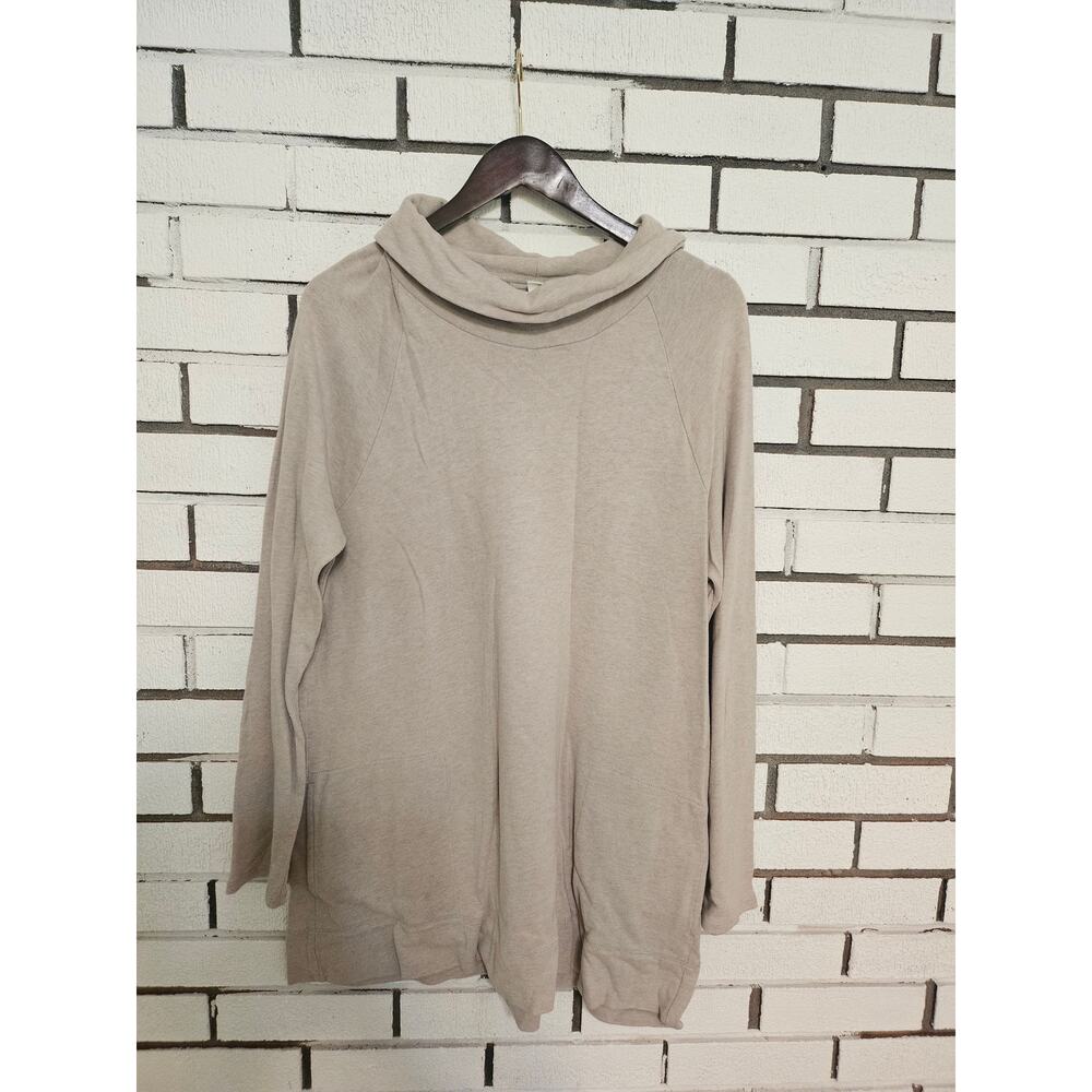 Pure Jill Soft Touch Cottom Sweater Tunic. Grey womens size large